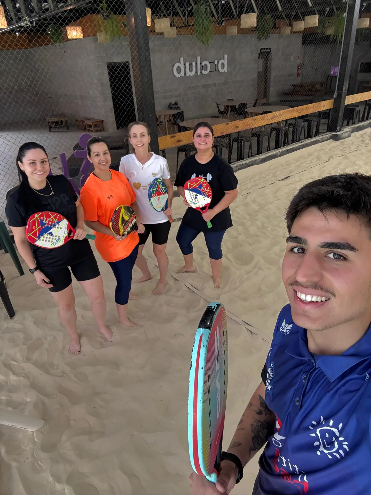 Aula de Beach Tennis da RD Esportes
